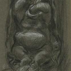 Drawing by Paul Cadmus: First Sketch for Gluttony, available at Childs Gallery, Boston