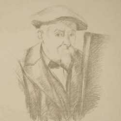Print by Paul Cezanne: Portrait de Cézanne par lui-même (Portrait of Cézanne by the, represented by Childs Gallery
