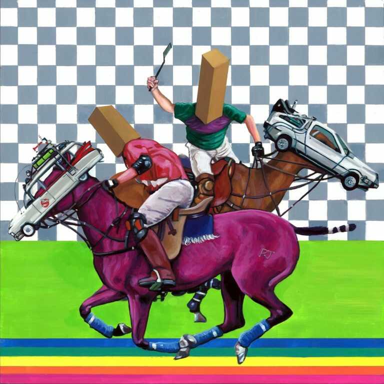 Painting By Paul Endres Jr.: I Ain't Afraid Of No Joust At Childs Gallery