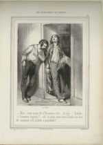 Print by Paul Gavarni: Hier, nous avons ete a Vincennes avec...tu sais...Lolotte., represented by Childs Gallery