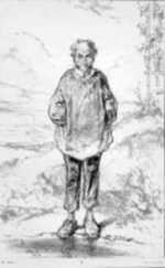 Print by Paul Gavarni: The Wine Maker (Le Vigneron), represented by Childs Gallery