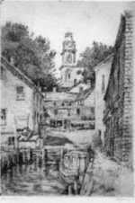 Print by Paul Lameyer: Camden, Maine, represented by Childs Gallery