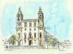 Watercolor by Paul Parker: Faro, Portugal, represented by Childs Gallery