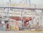 Watercolor by Paul Parker: Key West, Florida, represented by Childs Gallery