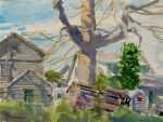 Watercolor by Paul Parker: Key West, Florida, represented by Childs Gallery