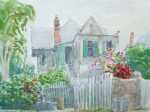 Watercolor by Paul Parker: Key West, Florida, represented by Childs Gallery