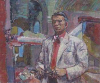 Painting by Paul Parker: Self Portrait, represented by Childs Gallery