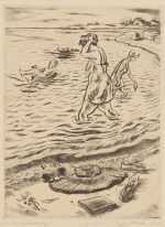 Print By Peggy Bacon: O Frabjous Day! At Childs Gallery