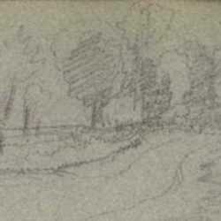 Drawing by Peter Moran: [Country Road], represented by Childs Gallery