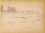 Drawing by Peter Moran: [The Pond], represented by Childs Gallery
