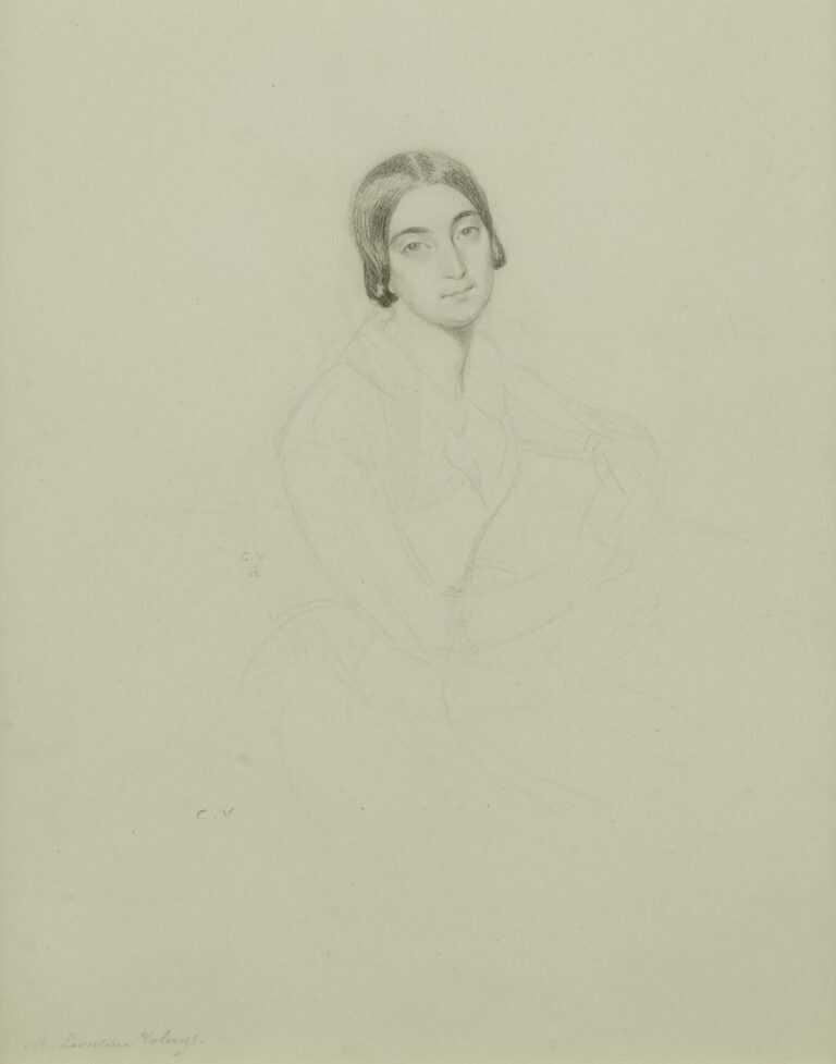 Drawing by Pierre Charles Vogt: Portrait of M. Lautine Voheys, available at Childs Gallery, Boston