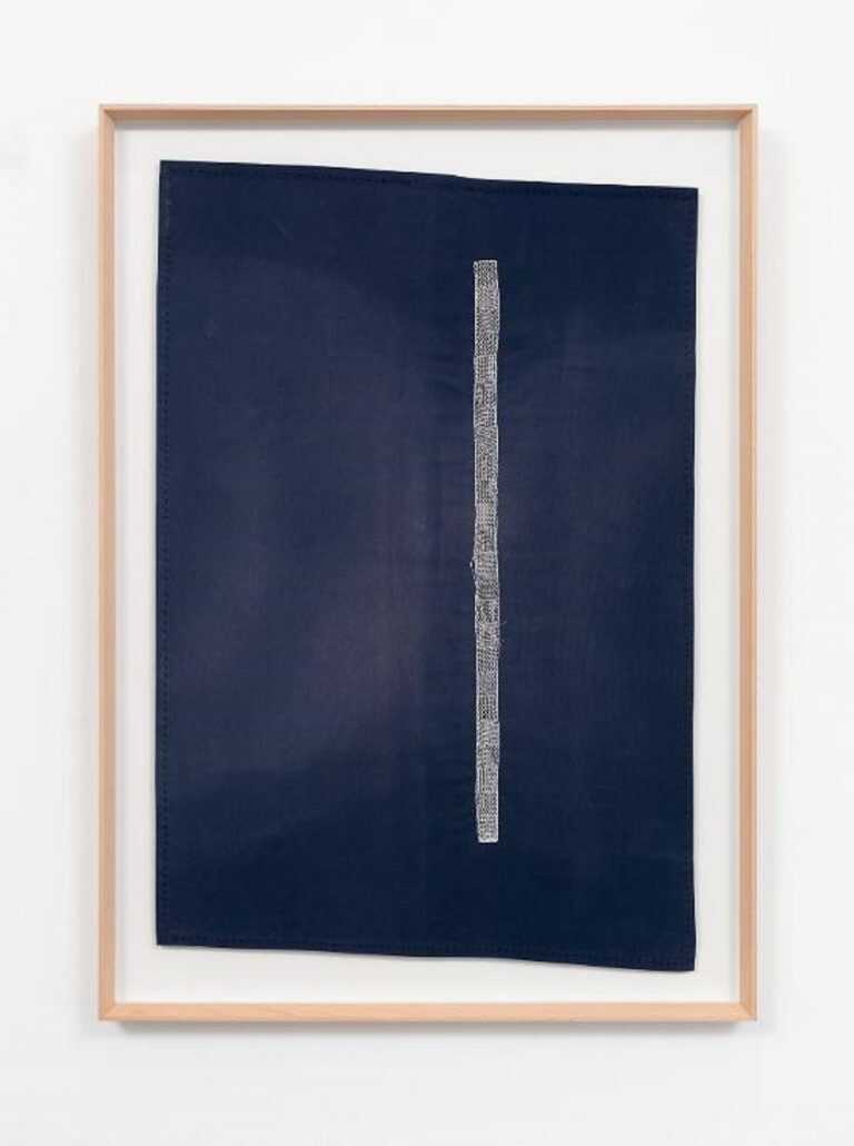 Textile by Pierre Fouché: Sampler[]3×4 or The Burden of Excess, available at Childs Gallery, Boston
