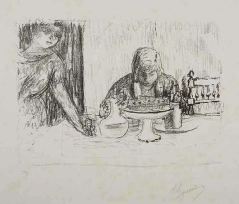 Print by Pierre Bonnard: La coupe et le compotier (Fruit Bowl and Dish), represented by Childs Gallery
