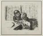 Print by Pierre Bonnard: La lettre (The Letter), represented by Childs Gallery