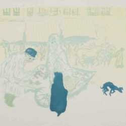 Print by Pierre Bonnard: Le marchand des quatre-saisons (The Costermonger), represented by Childs Gallery