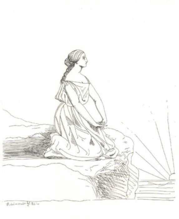 Print by Queen Victoria: Hero, represented by Childs Gallery