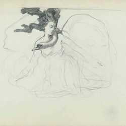 Drawing by R.H. Ives Gammell: [Leda and the Swan], available at Childs Gallery, Boston