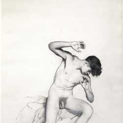 Drawing by R.H. Ives Gammell: Study for The Outcasts, available at Childs Gallery, Boston