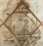 Mixed media by Raphaël Jaimes-Branger: Composition XVII: Young Man, represented by Childs Gallery
