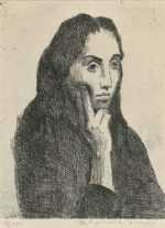 Print by Raphael Soyer: Greek Girl #3, represented by Childs Gallery