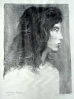 Print by Raphael Soyer: Portrait of Cynthia, represented by Childs Gallery