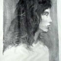 Print by Raphael Soyer: Portrait of Cynthia, represented by Childs Gallery
