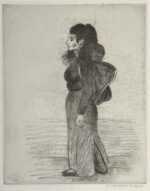 Print by Raphael Soyer: Young Mother, represented by Childs Gallery
