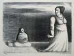 Print by Raul Anguiano: Refrain of the Rich and the Poor ("If because you glitter..., represented by Childs Gallery