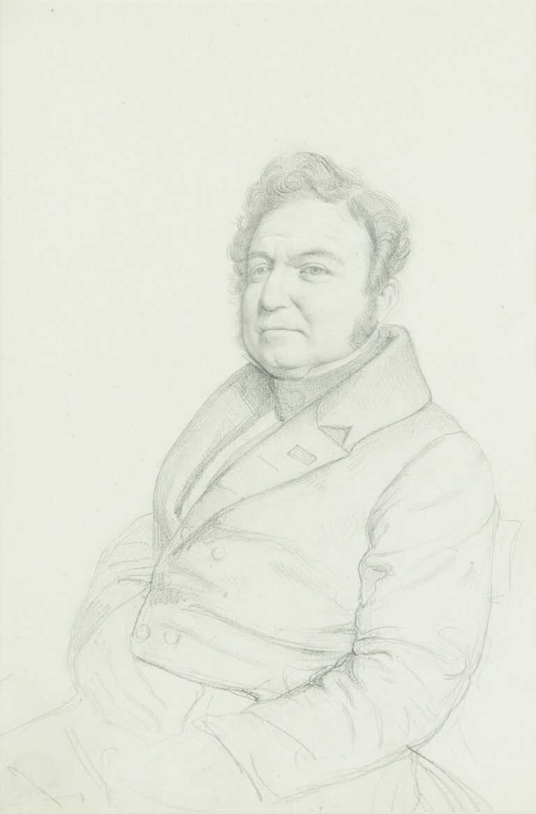 Drawing by Raymond Balze: Portrait d'homme, available at Childs Gallery, Boston