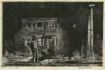 Print by Reginald Marsh: Bar Buey (Negro Huts), represented by Childs Gallery