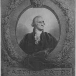 Print by Rembrandt Peale: Patriae Pater (Father of His Country) (George Washington) (T, represented by Childs Gallery