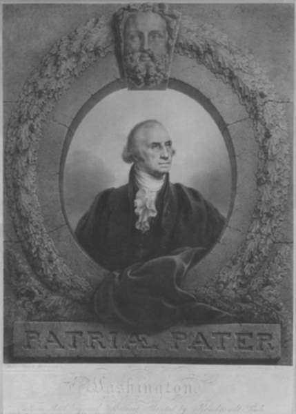 Print by Rembrandt Peale: Patriae Pater (Father of His Country) (George Washington) (T, represented by Childs Gallery
