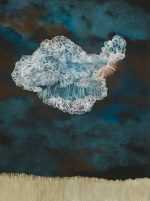 Drawing by Resa Blatman: Cloud Over a Field #5, available at Childs Gallery, Boston