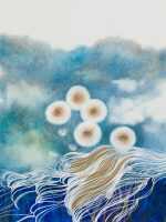 Mixed Media by Resa Blatman: Dandelion Drawing #10, available at Childs Gallery, Boston