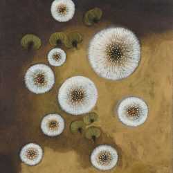 Mixed Media by Resa Blatman: Dandelion Drawing #11, available at Childs Gallery, Boston