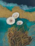 Mixed Media by Resa Blatman: Dandelion Drawing #16, available at Childs Gallery, Boston