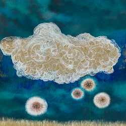 Mixed Media by Resa Blatman: Dandelion Drawing #23, available at Childs Gallery, Boston