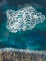 Mixed Media by Resa Blatman: Dandelion Drawing #25, available at Childs Gallery, Boston