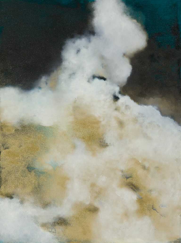 Painting by Resa Blatman: Golden Cloud #1, available at Childs Gallery, Boston