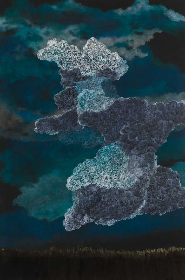 Mixed Media by Resa Blatman: Storm Clouds #1, available at Childs Gallery, Boston