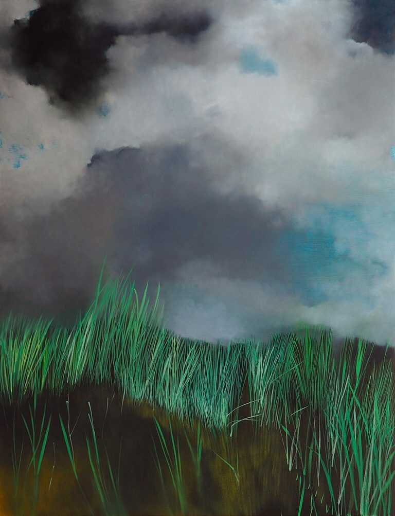 Painting by Resa Blatman: The Great Marsh 1, available at Childs Gallery, Boston