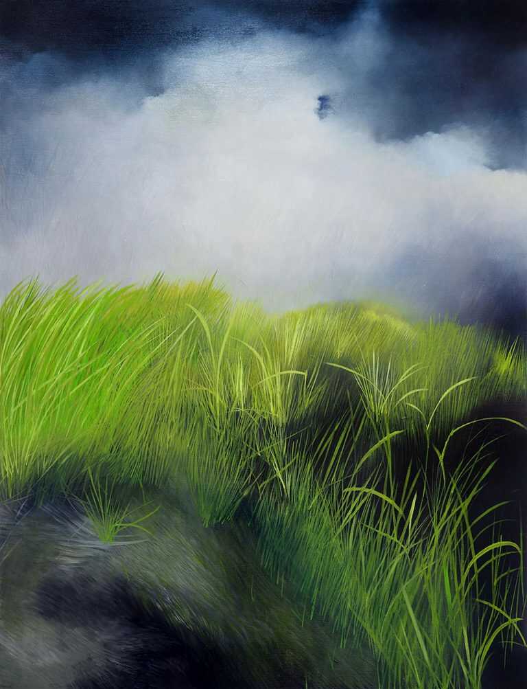 Painting by Resa Blatman: The Great Marsh 4, available at Childs Gallery, Boston