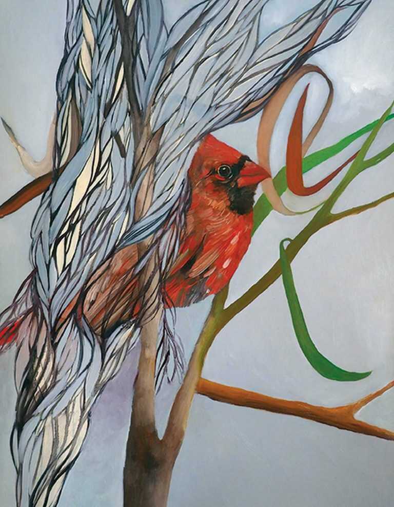Painting By Resa Blatman: Cardinal At Childs Gallery