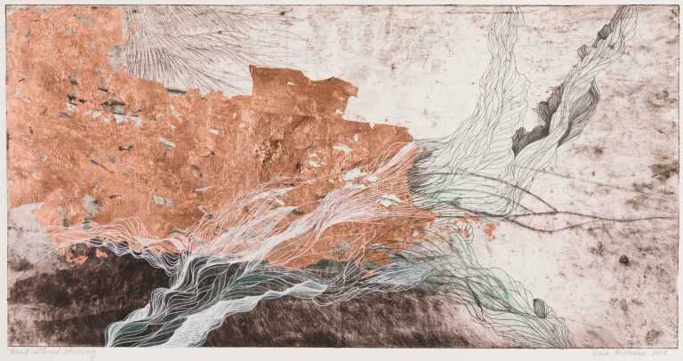 Print By Resa Blatman: Hand Altered Etching 11 At Childs Gallery