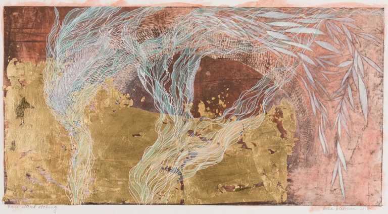Print By Resa Blatman: Hand Altered Etching 13 At Childs Gallery