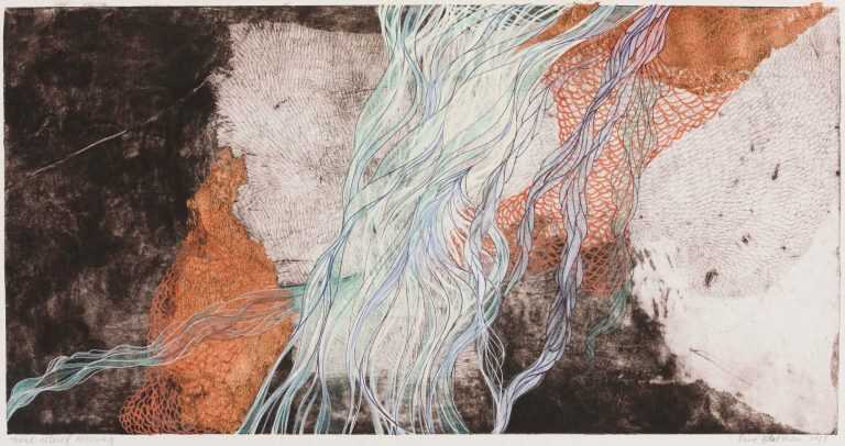 Print By Resa Blatman: Hand Altered Etching 8 At Childs Gallery