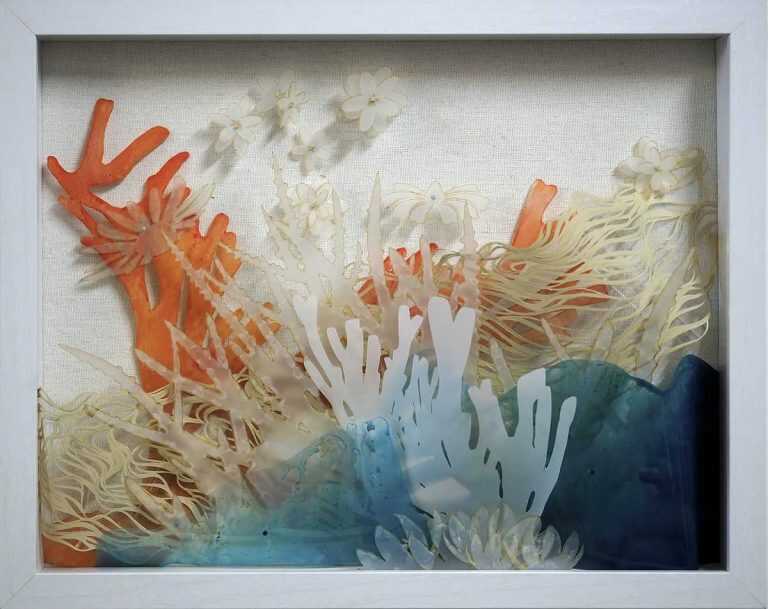 Mixed Media By Resa Blatman: Little Bleached Reef 1 At Childs Gallery