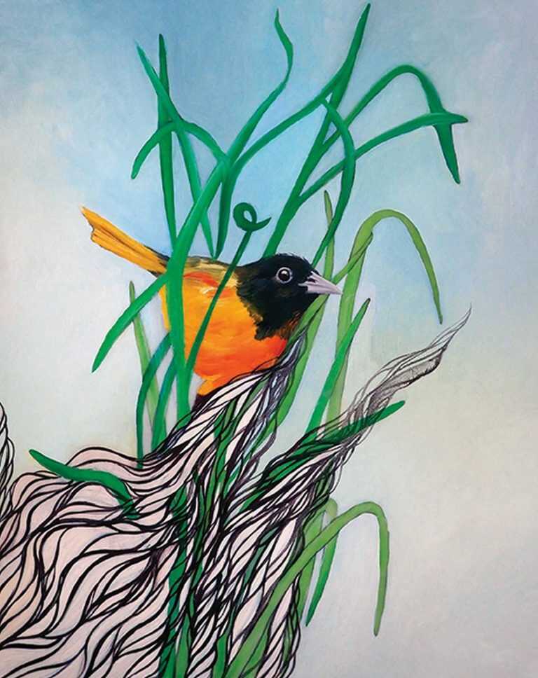 Painting By Resa Blatman: Oriole At Childs Gallery