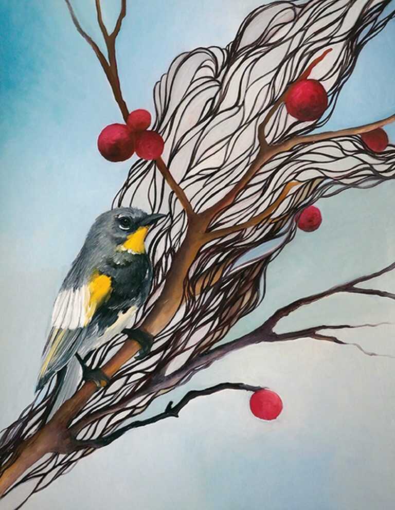 Painting By Resa Blatman: Warbler At Childs Gallery