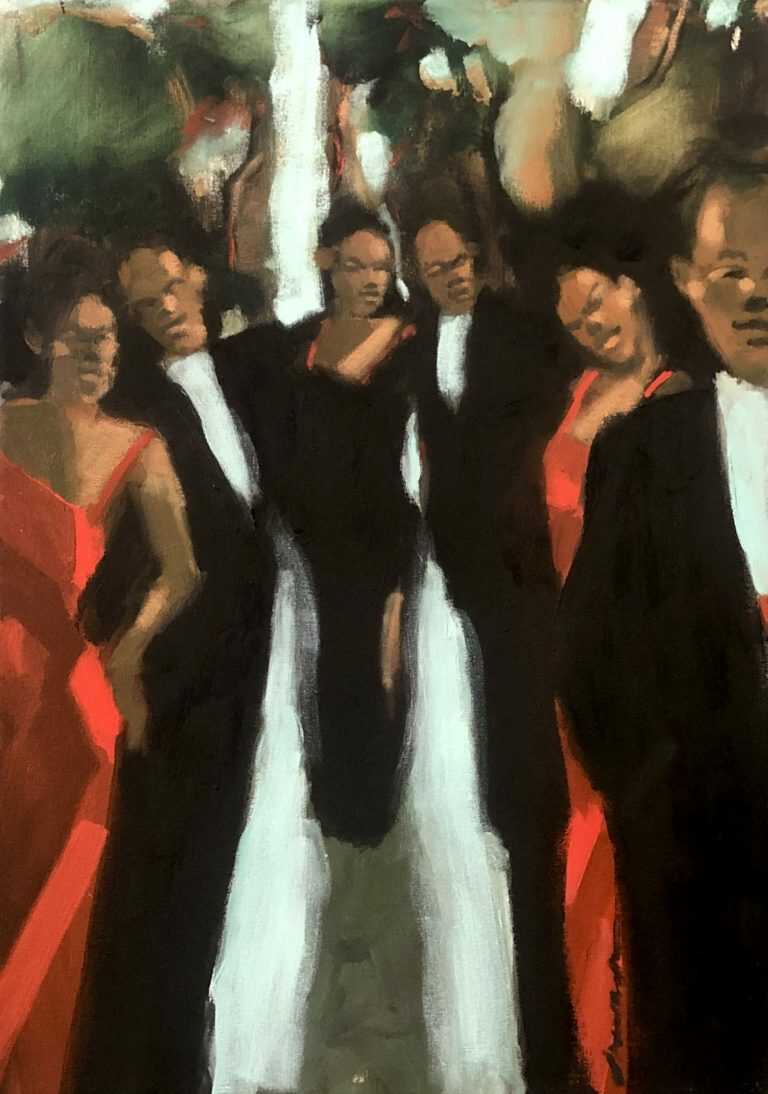 Painting by Robert Freeman: Center of Attention, available at Childs Gallery, Boston